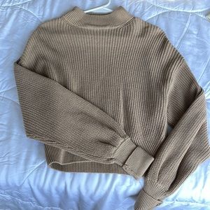 Turtleneck tan sweater
